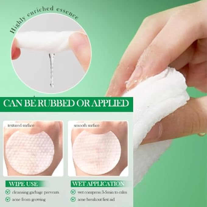 GraGra 55 PCS 3% SALICYLIC ACID FACE PADS, EXFOLIATING FACE CLEANSING PADS, FACIAL POLISH, REMOVE ACNE, OIL CONTROL,SHRINK PORES FACIAL EXFOLIATING PAD, REDUCE BLACKHEAD TONER FACIAL WIPES - Image 4